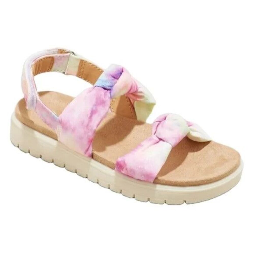 Girl's Pink Tie Dye Knot Sandals Cat & Jack (Size 10) - NEW!!!